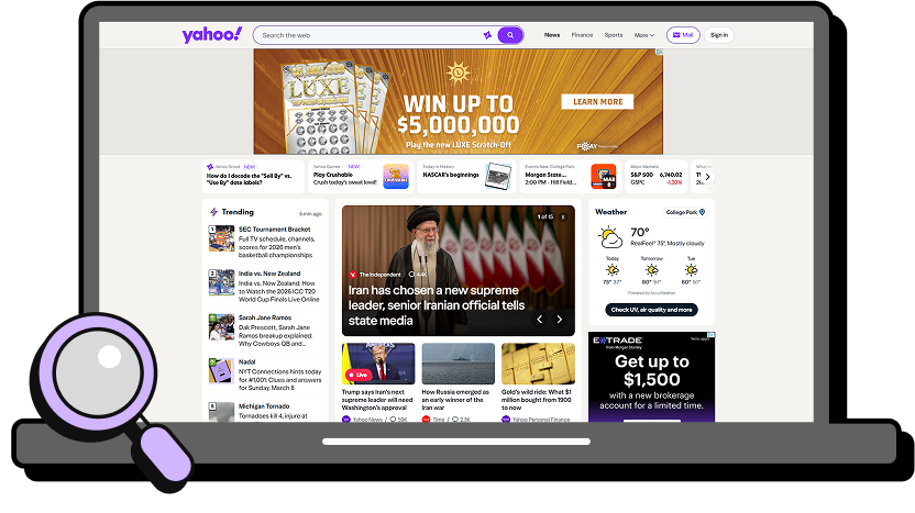 Yahoo Computer Graphic